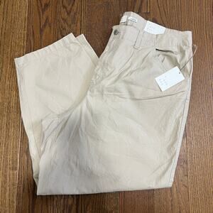 A New Day Women's Tapered Ankle Barrel Chino Pants Size 17 Beige